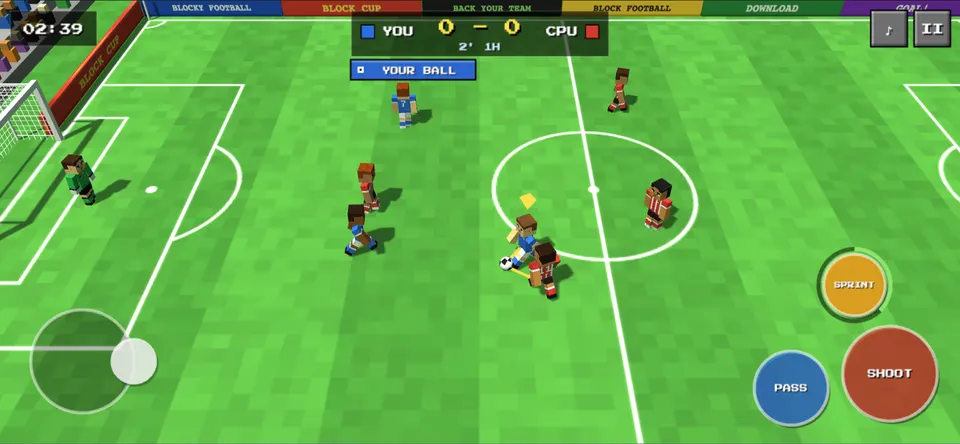 Dribbling through midfield with the sprint stamina ring